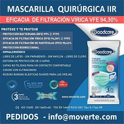 Nueva Mascarilla Quirúrgica RII bolsa de 10 unidades