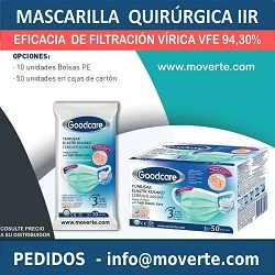 50 Mascarillas Quirúrgicas IIR PROTECCION VIRICA 98,40