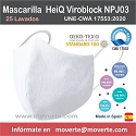 oferta especial mascarilla 25 lavados tratamiento Covid 19 Hiq Viroblock