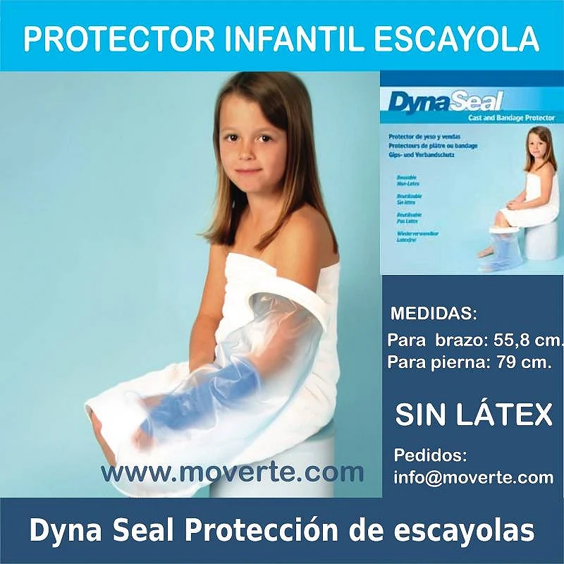 Protector infantil de escayolas pierna y brazo.