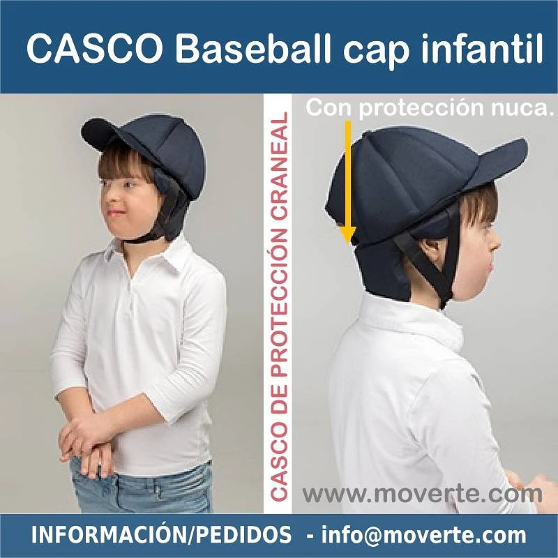 Precio Casco craneal baseball cap con protección nuca