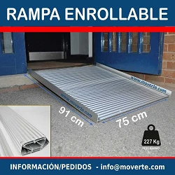 Rampa enrollable Medida 91x75 Cm.