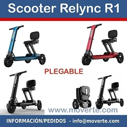 Scooter Eléctrico Plegable 3 ruedas RELYNC