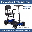Modelos Scooter eléctrico plegable extensible de 79 a 93 Cm. Córcega Confort azul