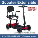 Modelos Scooter eléctrico plegable extensible de 79 a 93 Cm. Córcega confort rojo