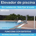 ELEVADOR DE PISCINA CON BATERÍAS SIN INSTALACIÓN MTL600