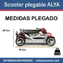 Scooter eléctrico Alya medida pegado