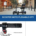 SCOOTER MOTO PLEGABLE CITY con 3 modos de conduccion Ortopedia Moverte