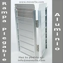 Rampa de Aluminio Plegable 61X74 Cm. Altura recomendada 12 Cm.