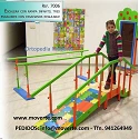 Escalera infantil 3 escalones con rampa