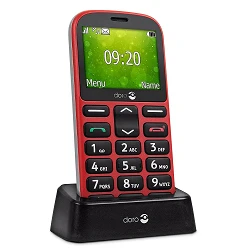 Teléfono Móvil Doro 1361 Easy 32, 8 GB RAM- color rojo.