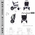 Silla de ruedas eléctrica plegable automáticamente Airwheel H3S